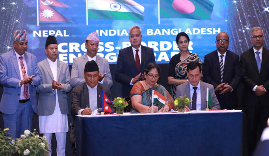 Trilateral pact signed to export Nepal's electricity to Bangladesh