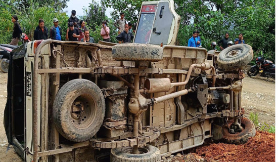 Seven injured in Aandhikhola jeep accident