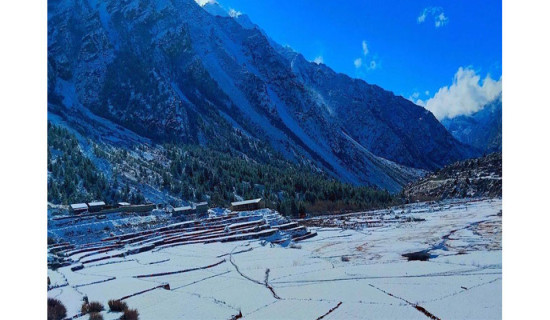 Flow of tourists visiting Manang increases from mid-September