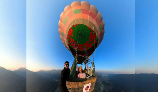 Hot air balloon flights resume in Pokhara