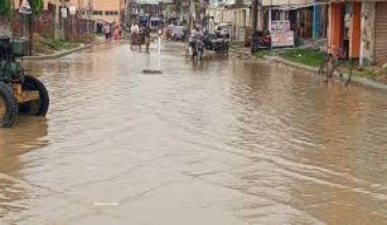 Flood water removed from Rajdevi Temple