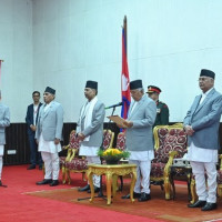 President Paudel administers oath to Chief Justice Raut