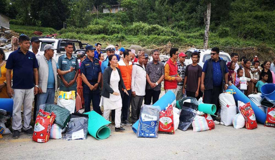 Disaster victim 391 households receive relief