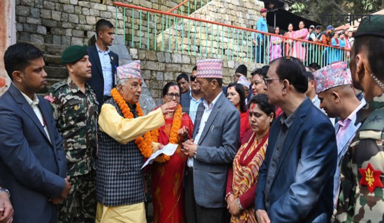 President offers worship at Dakshinkali temple