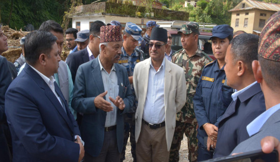 Home Minister Lekhak calls for unity for disaster response efforts