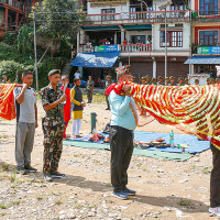 Kite flying contest held in Baglung