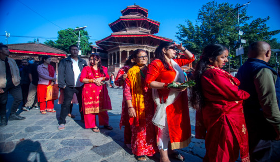 In pictures: Devotees Throng Taleju Bhawani Temple