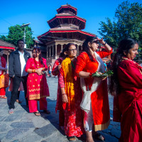 President Paudel performs Nava Kanya Puja