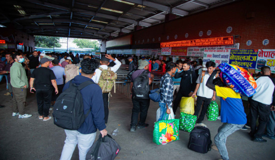 1.3 million people leave Kathmandu Valley in a week