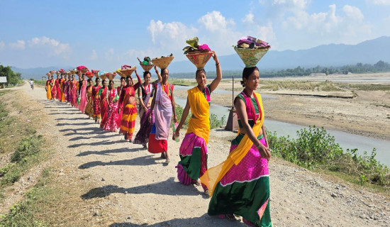 Tharus dispose of Pittar at Rapti River