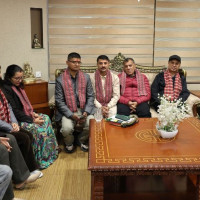 President Paudel receives Bijaya Dashami 'tika'