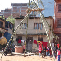 Durga Bhawani idol immersion in Mahottari