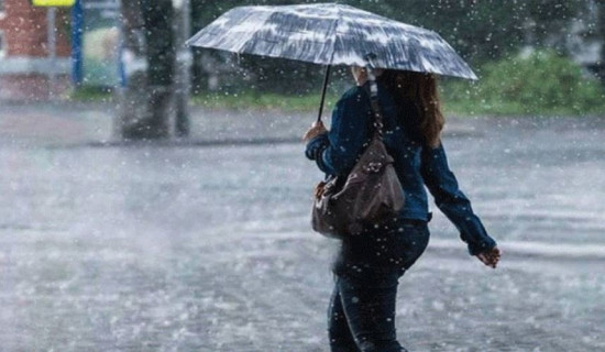 Light rain forecast for hilly regions