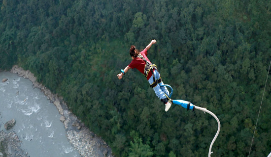 Adventurous Bungee jumping