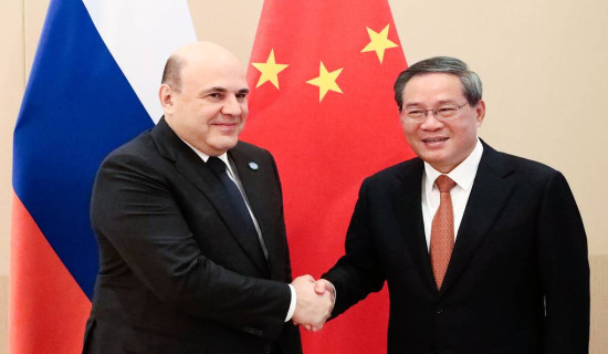 Russia-China cooperation on the rise despite external pressure, Russian PM says