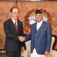 NA Chair Dahal, Swiss National Council's President hold bilateral meeting