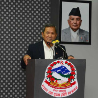 President Bhandari performs puja in Kalika Mandir in Baglung