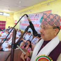 President Bhandari worships at Palanchowk Bhagawati Temple