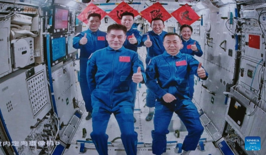 China's Shenzhou-18 astronauts complete handover, returning to Earth on Monday