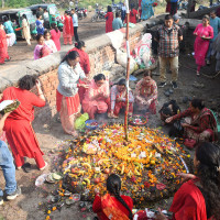 President Paudel performs Gai Puja