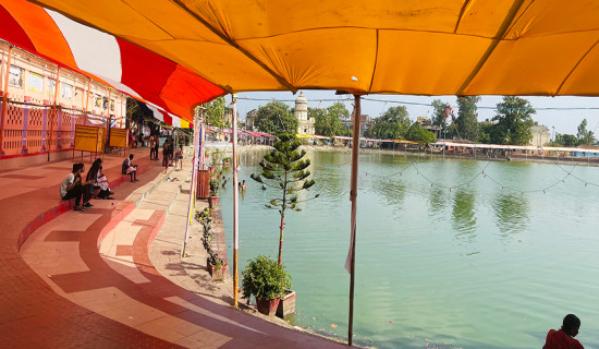 Gangasagar pond for Chhath celebration