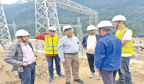 Construction of Khudi substation in final stage