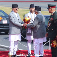 President Paudel leaves for Kathmandu from Doha