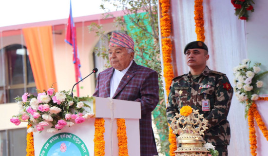 Spiritual awakening thru knowledge, yog essential: President Paudel