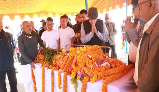 Former Speaker Dhungana’s body kept at Sanogaucharan for homage