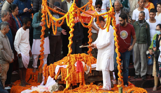 Former Speaker Dhungana cremated with state honours