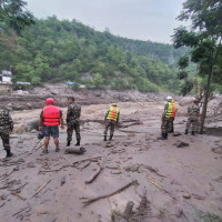 Construction of Triyuga Bridge in full swing