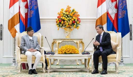 Speaker Ghimire calls on Cambodian PM, discusses Lumbini-Angkor direct flights