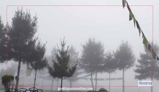 Foggy weather in some places of hill and Terai