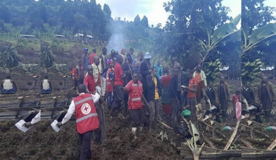 13 dead after landslides  bury 40 homes in Uganda