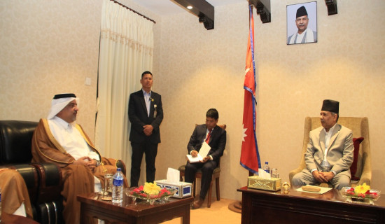 Vice President requests for 24-hour insurance for Nepali workers in Qatar