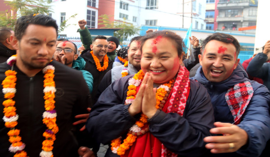 Shrestha, KMC ward no 16 Chairperson elect, takes oath of office and secrecy