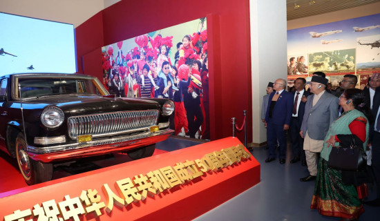 PM Oli observes CPC's museum in Beijing