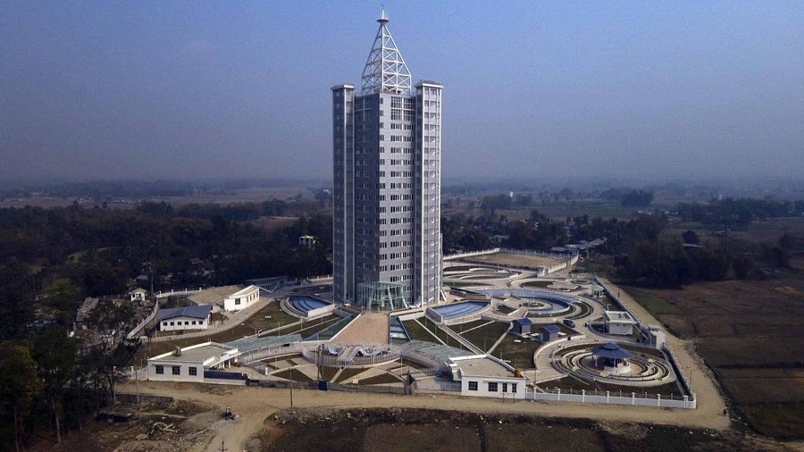 PM Oli inaugurating Damak View Tower on Dec. 8