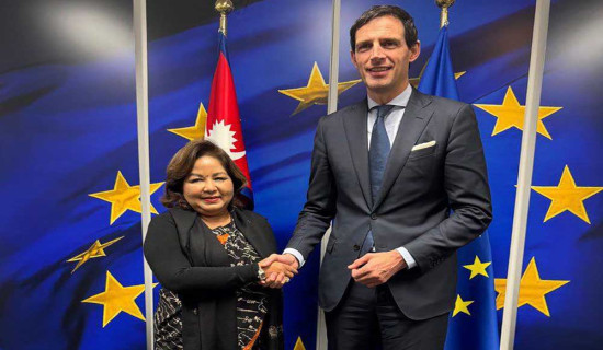 Foreign Minister Dr Rana discusses climate action with EU Commissioner