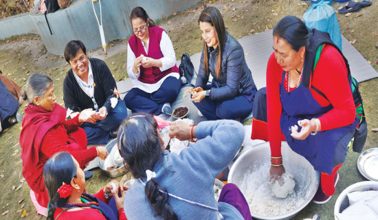 Food artisans enjoy making Yomari