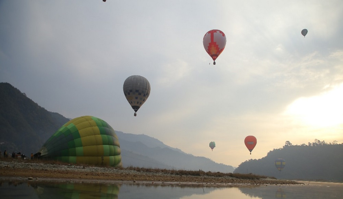 Balloon Festival begins in Pokhara: In pictures