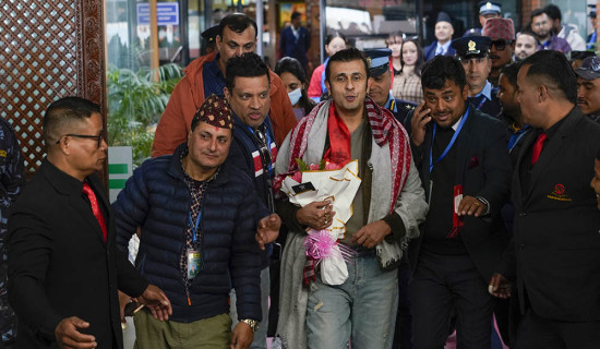 Famous Indian singer Sonu Nigam in Kathmandu