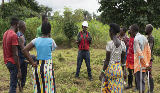 'We fall and we rise': Amputees in Sierra Leone turn to farming