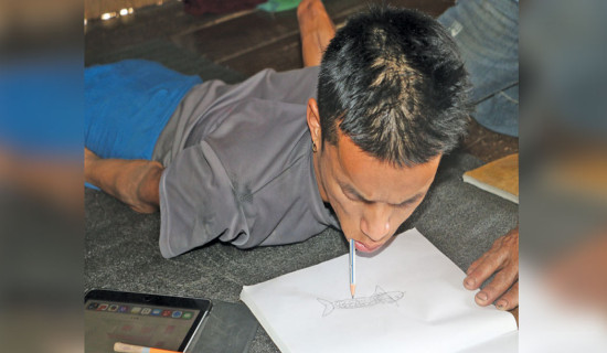 Disabled Rai's stunning ability to draw pictures