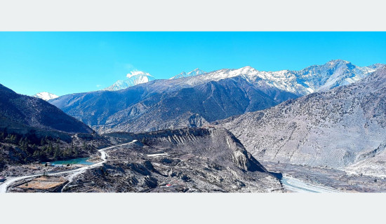 Dhaulagiri Mountain and its surrounding area