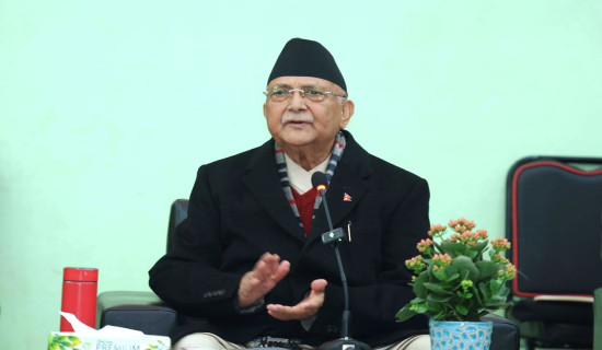 Factionalism does not exist in UML, Chairman Oli says