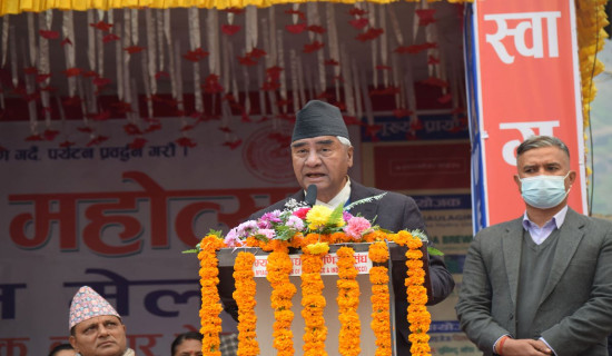 Economic development possible thru use of natural resources, Deuba says