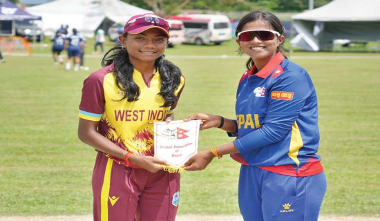 Nepali girls lose to WIndies in U19 World Cup warm-up match