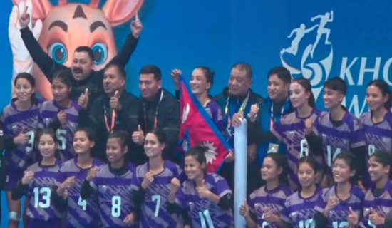 Nepali women's team becomes runner-up in Kho Kho World Cup