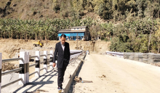 Motorable bridge constructed with investment of over Rs 131.2 million